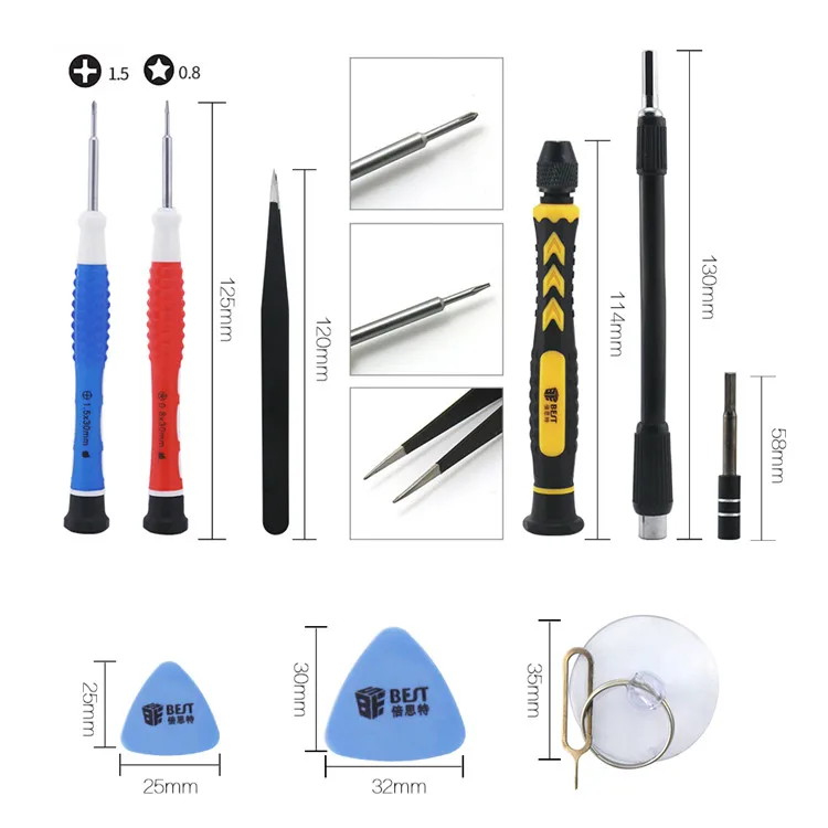 Bst-8922 Maintenance Repair Tool Kit 38 in 1 Combination Professional Screwdriver Set  for iPhone/Laptop/Smartphone/Watch