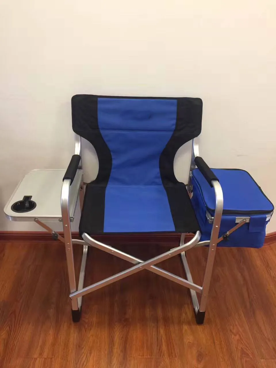 Aluminum Director Chair With Mdf Table & Side Cooler Bag Buy Aluminum