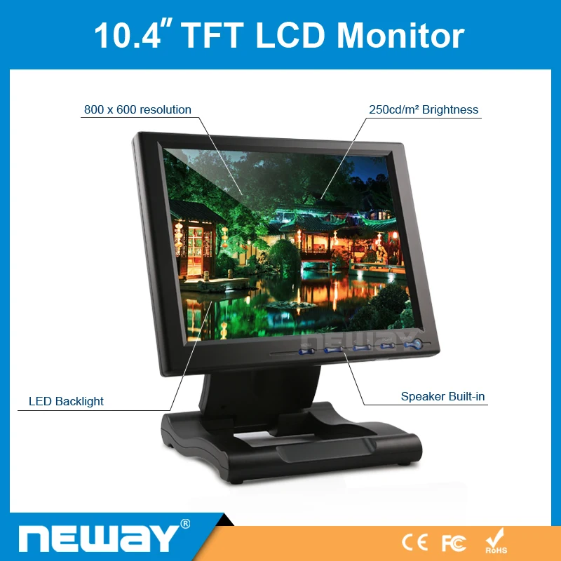 Hot 10.4 Inch Touch Screen Mini Pc Lcd Monitor With Vga & Dvi Port Good Display Buy Mini Lcd
