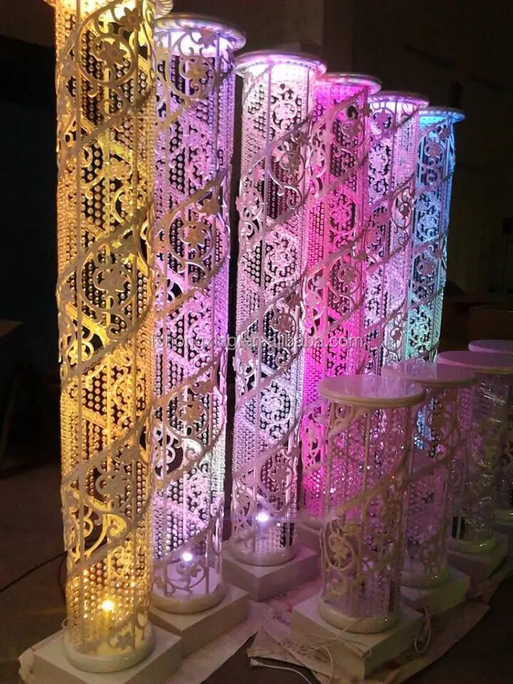 Rp01wedding Standing Decoration Iron Led Pillars For Sale Buy