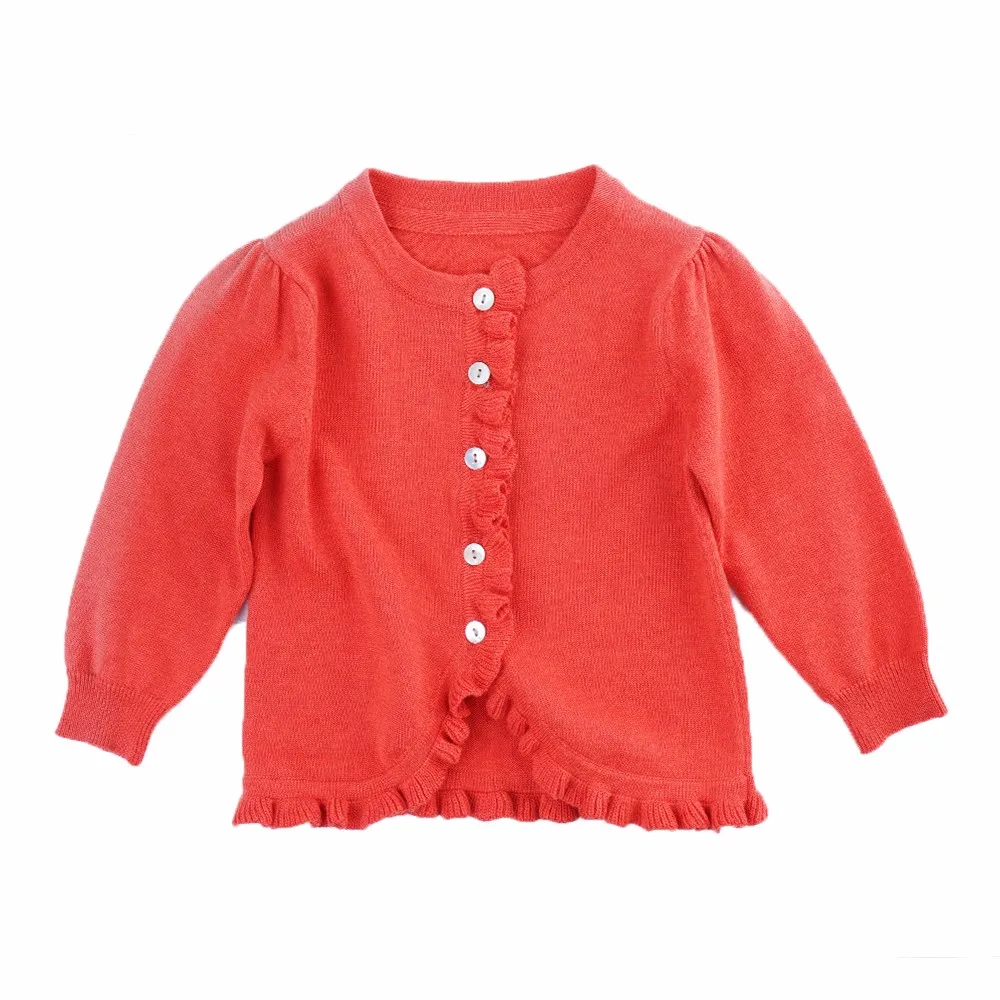 100cotton Fashionable Cute Button Baby Girl Knitted Cardigan Buy