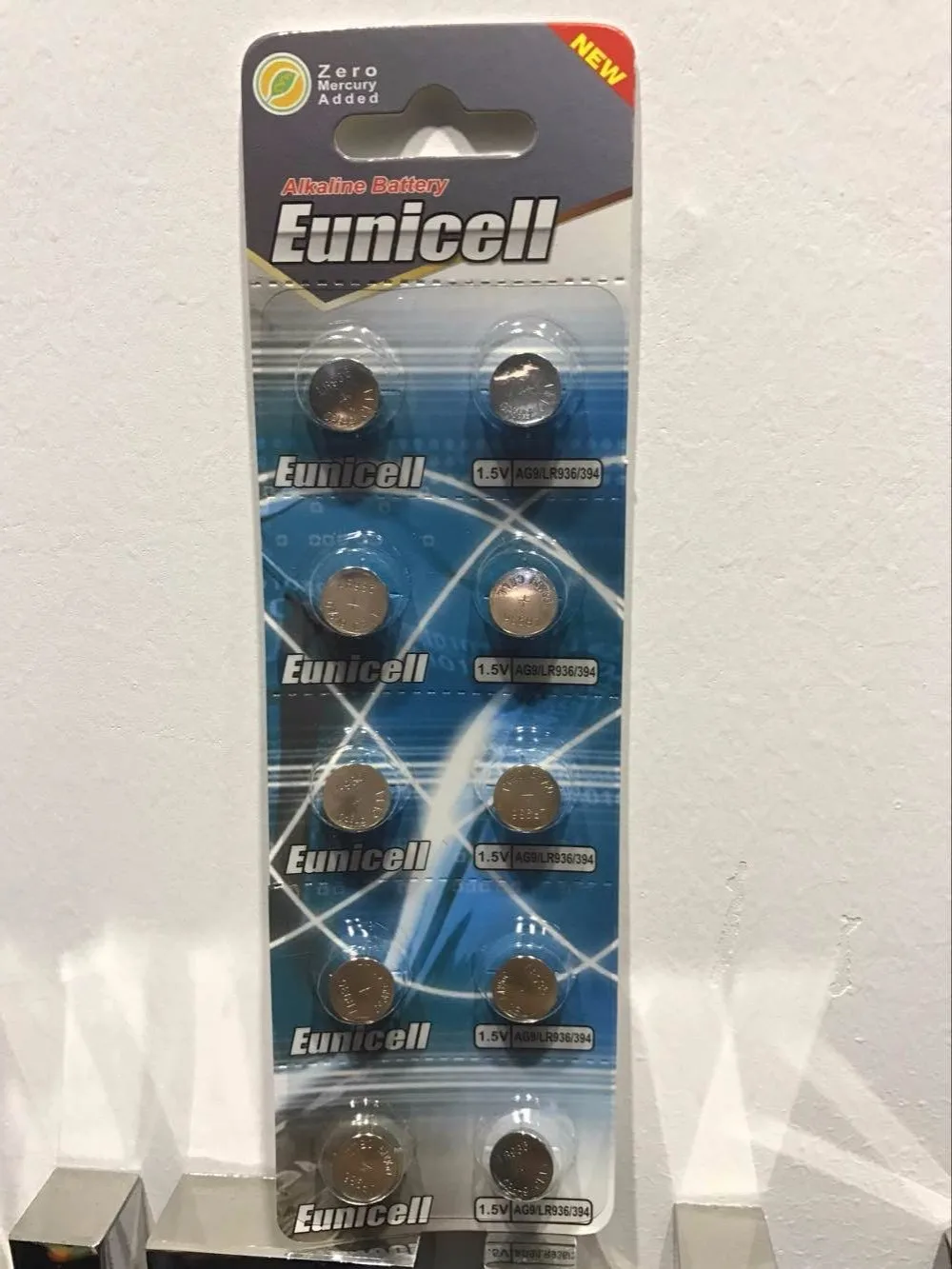 0% Hg Pb AG9 button cell battery blister pack_1