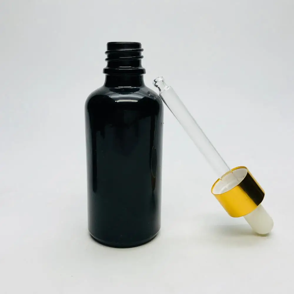 Download 30ml Black Glass Frosted Dropper Bottles Glass Cosmetics ...