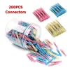 Wholesale 200 Pcs Insulated Waterproof Copper PE Heat Shrink Butt Splice Crimp Connectors Terminals Kit With Plastic Jar