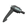 348.01-06 Industrial classical aluminum alloy black lock lever handle adjustable pivot hoint hinge handle
