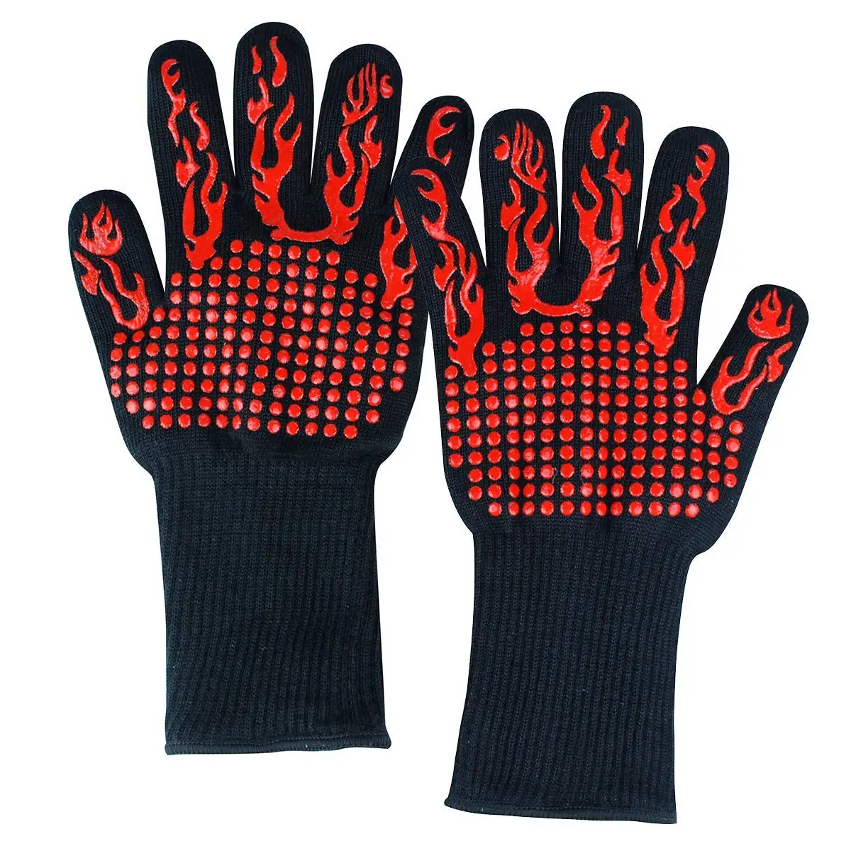 Buy TOOGOU BBQ Grilling Cooking Gloves - 932°F Extreme Heat Resistant ...