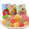 High Quality Juice Cube Shape Fruits Soft Jelly Gummy Candy with Tray