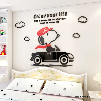 漫画ラブリースヌーピー 3d 壁のステッカー 3d アクリル子供寝室のベッドの背景の壁のステッカー Buy 漫画 Snoopy ウォールステッカー 漫画の文字ウォールステッカー 子供の寝室のベッドの背景の壁 Product On Alibaba Com