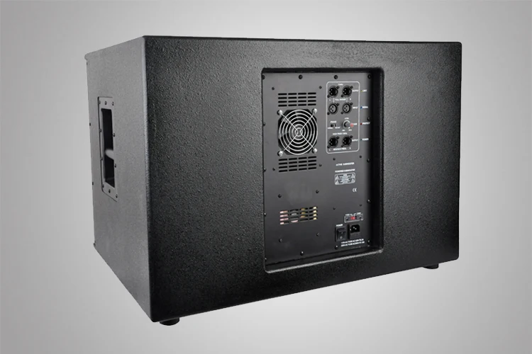 18" Inch Subwoofer Active Speaker Wooden Ce Wood 600w Powered Speaker