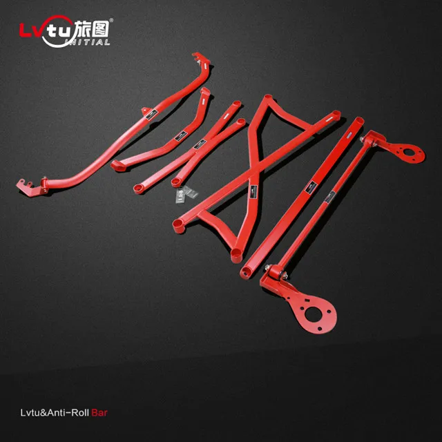 Lvtu Aluminum Strut Bar For Honda Fit G2 20082013 Racing Car Engine