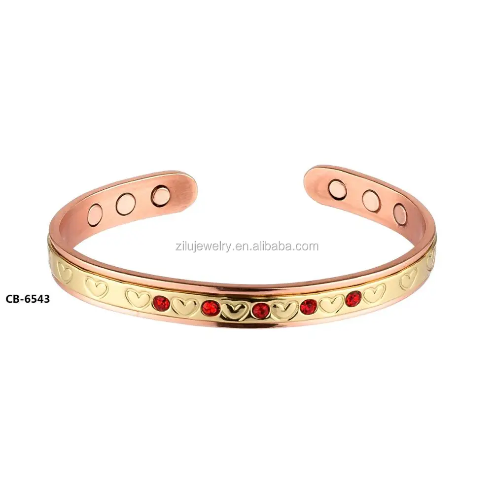 Cb6543 2017 New Copper Healthy Power Bracelets Wristband Balance Body