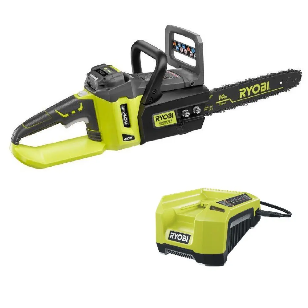 Ryobi 16 Chainsaw Find Deals On Line At Get Quotations Ryobi Ry40511 40v Cordless Brushless Lithium Ion 14 In Chainsaw