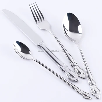 Lekoch Small Silver Crown Flatware Sets Stainless Steel Dinnerware Lekoch Small Silver Crown Flatware Sets Stainless Steel Dinnerware Cutlery Dinner Fork Spoon Knife Lf