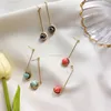 Temperament simple of natural stone long earrings/Wild earrings jewelry