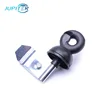 Offset plastic electric fence ring insulator for wire