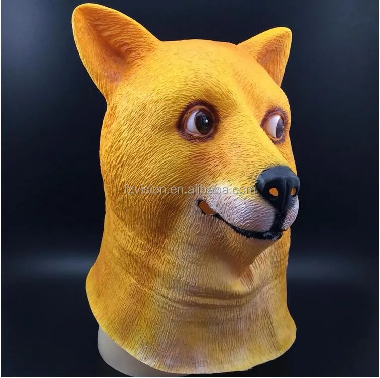 Funny Full Head Doge Mask Cosplay Fancy Dress Halloween Party Dog Mask Latex Buy Halloween Party Dog Mask Latex Cosplay Dog Mask Dog Mask Latex Product On Alibaba Com