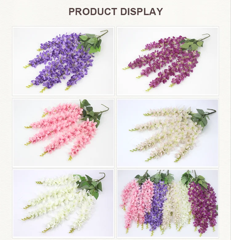 Lusiaflower Wholesale Silk Wedding Backdrop Artificial Hanging