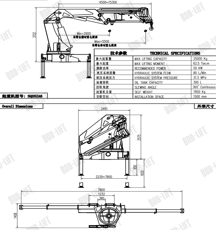 Quick Seller Cheap 25 Ton Truck Mounted Crane For Sale With High