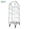 4 sided a frame warehouse customized foldable nesting full security metal wire mesh rolling cage for supermarket
