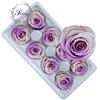 Source factory supplying 4-5cm everlasting rainbow rose for roses glass dome