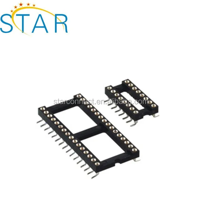 electronic adapter SMD 2.54mm PCB round ic socket