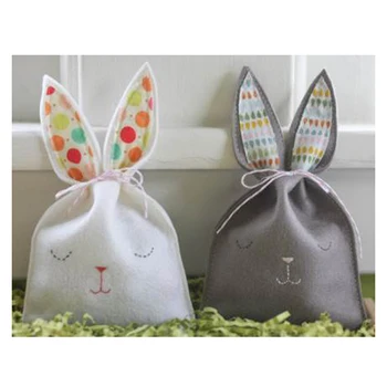 Bunny Shaped Felt Easter Egg Bag - Buy Handmade Felt Bag,Animal Shape ...