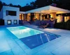 DongGuan factory OEM/ODM rectangle Pattern motorized swimming pool cover electric pool cover with 12V tubular motor