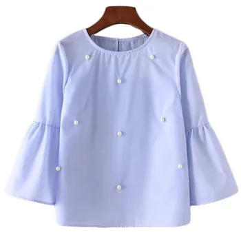 blusas con perlas 2019