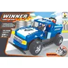 AUSINI custom blue cars kids educational drive model building blocks toys for kids