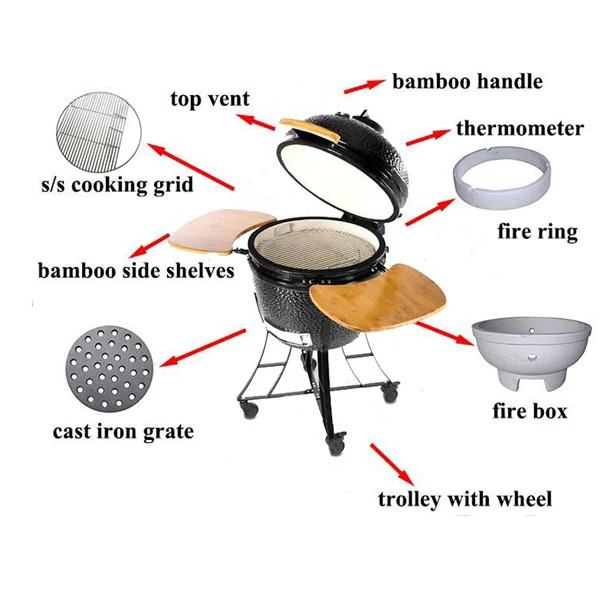ceramic kamado charcoal bbq