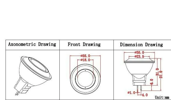 Aluminium small led spot light high power 1W mr11 led spotlight led mr11 light