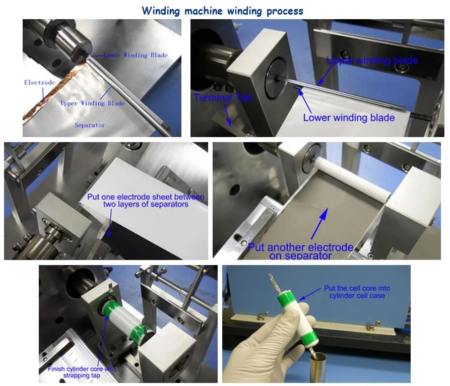 Winding process. Машина по намотке аккумуляторных батарей.