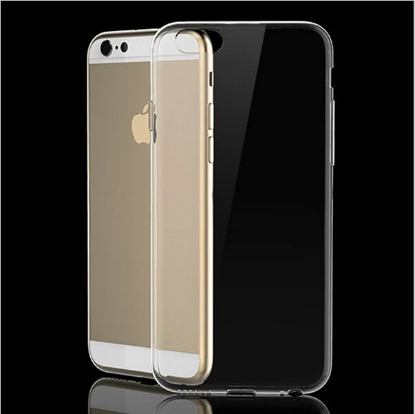 Transparent clear pc case for iphone 6s hard back cover case