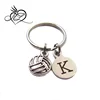 Custom Volleyball, Initial Letter Charm, Keychain, Sports Bag Charm Player Mom Gift