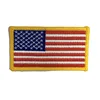 Washable No Mininum Cheap Lock Border Sew-on USA America Flag Patch for Garment
