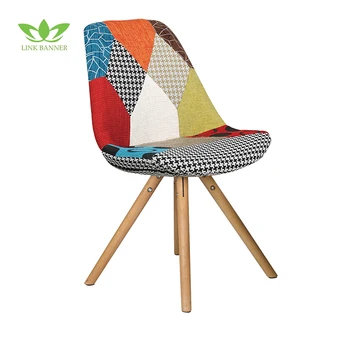 Popular Hot Selling Dining Chair Colorful Wood Stool Legs Lk501 8