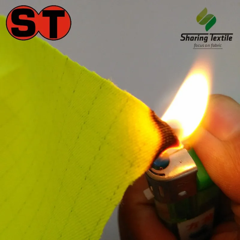 En Gros Fr Polyester En471 Haute Visibilité Tissu/feu Flamme Poly En471