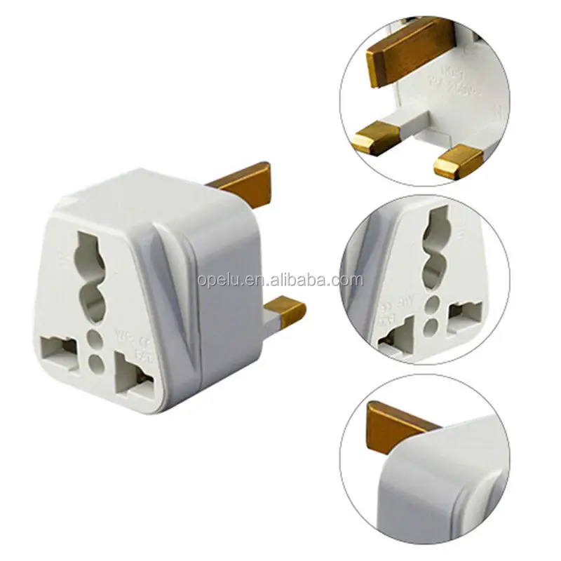 3 Pin Square Plug Type G Converter Us Usa To Ireland Uae British Uk