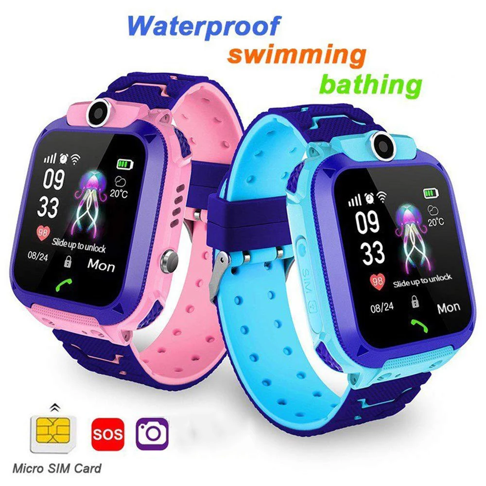 Fancytech Q12 Children Watch Ip67 Waterproof Sos Intelligent Monitoring ...