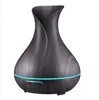 400ml Wooden Grain Aromatherapy Essential Oil Diffuser Ultrasonic Cool Mist Humidifier with Color LED Lights Changing
