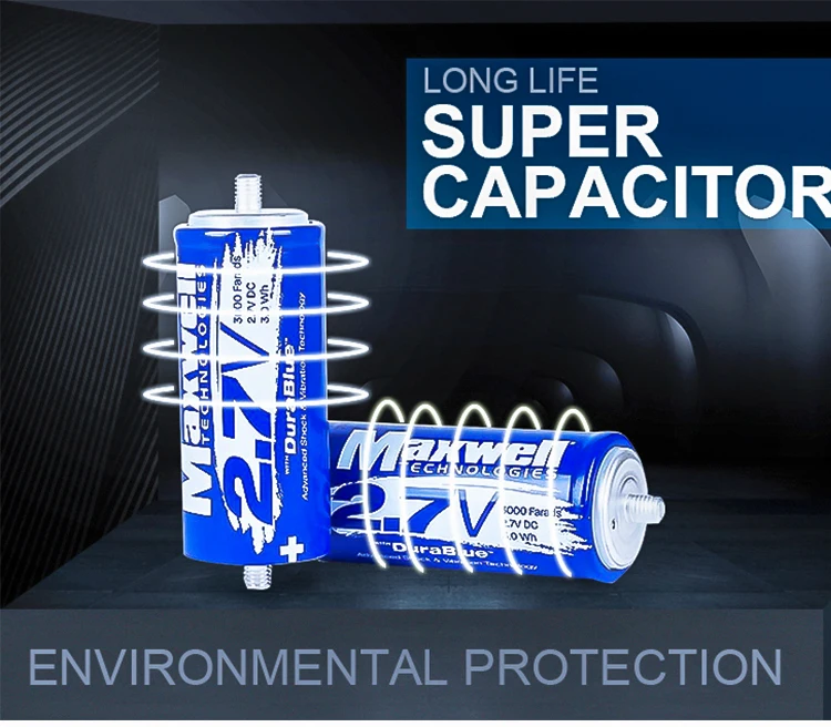 Maxwell 3000 Farad Hybrid Super Capacitor Battery 2.7v 3000f For Car