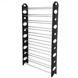 Buy Mainstays 10 Tier Rolling Shoe Rack Silver Black In Cheap Price On Alibaba Com