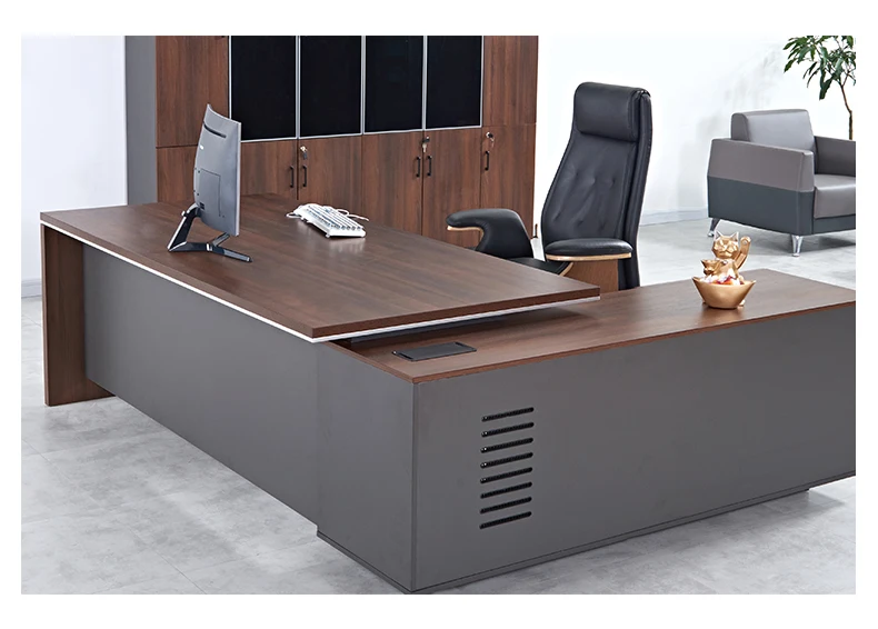 Simple Design Luxury Ceo Manager Melamine Wooden Executive Table For