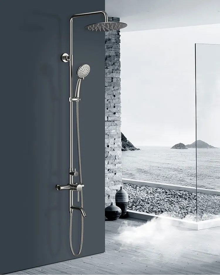 Panama Rainfall  Cheap Corner Combo With Handheld Bathroom Shower Head Set