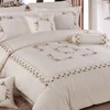 kosmos small flower embroidery designs comforter with filling bedding set