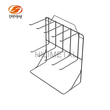 Countertop Display Wire Hook Rack 2 Tier Hanging Counter Stand