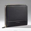 New Design zipper document ID card PU leather portfolio folder with Ipad 4 holder