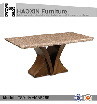Noble6 Plazas De Mármol Base De Madera Mesa De Comedor Y Silla De ... Noble6 Plazas De Mármol Base De Madera Mesa De Comedor Y Silla De ...