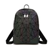 New Japanese luminous matte geometric rhombic colorful backpack Rubik's cube stitching backpack