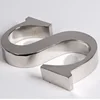 3d indoor stainless steel hollow channel sign letters building logo signage